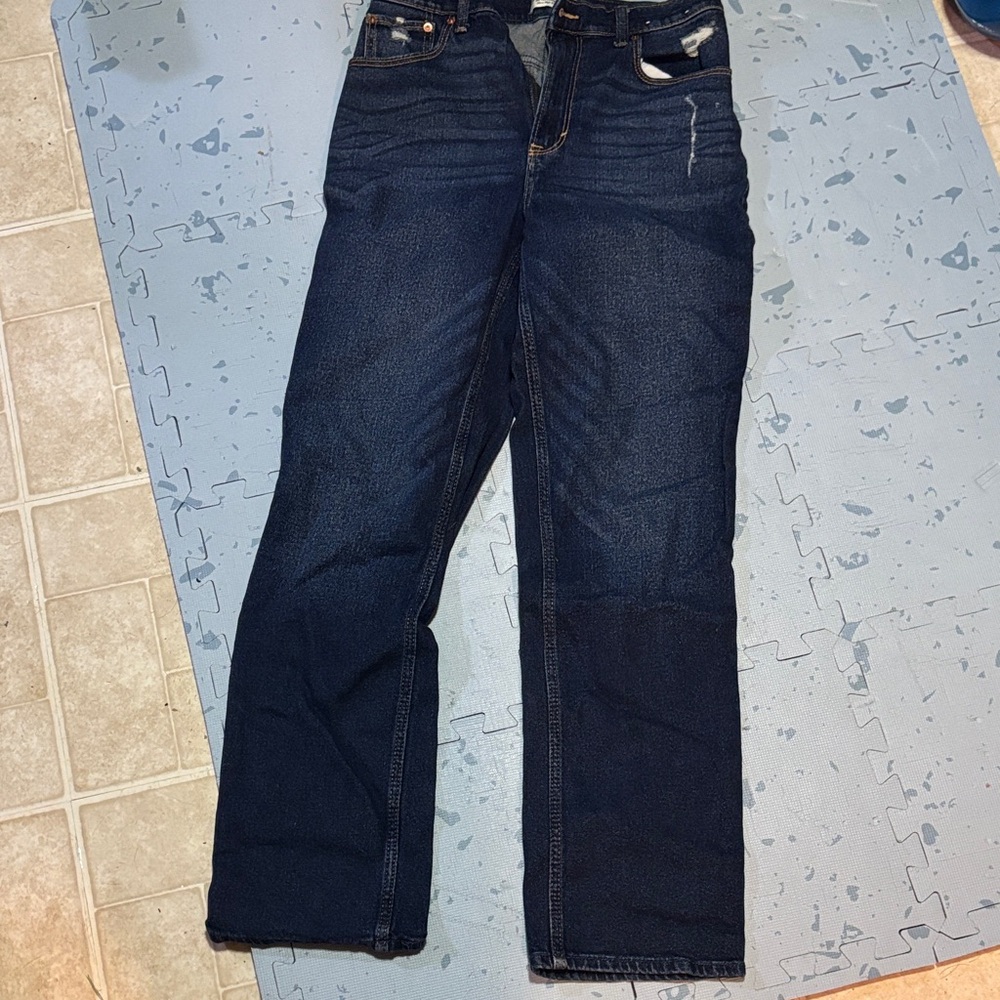 Womens Abercrombie Dark Blue Jeans
